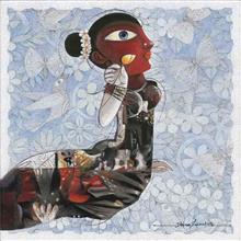 Colours of Life, Adolescence painting by Dhire Sasmal, Mixed media on Canvas, 22 X 22 inches