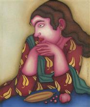 Colours of Life, Songs of silence - 2 painting by Jayita Borthakur, Oil on canvas, 10 X 12 inches