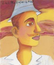 Colours of Life, Man by Lalitha Lajmi, Oil on canvas, 10 X 12 inches