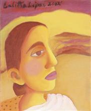 Colours of Life, Woman by Lalitha Lajmi, Oil on canvas, 10 X 12 inches