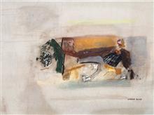 Colours of Life, Untitled by Laxman Shreshtha, Mixed media on paper, 30 X 22 inches