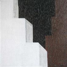 Colours of Life, Untitled painting by Pooja Iranna, Wax and acrylic on canvas board, 30 X 30 inches