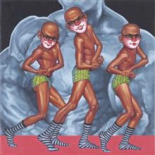 Colours of Life, Funtitle painting by Rajendra Kapse, Oil on canvas, 18 X 18 inches