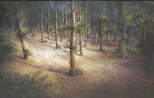 Colours of Life, Nature - I,  painting by Sambhu Saha, Oil on canvas, 42 x 27 inches