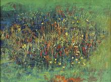 Colours of Life, Song of nature,  painting by Shirish Mitbawkar, Acrylic on canvas, 20 x 15 inches