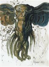 Colours of Life, My creative rebirth,  painting by Shyam Kanu Borthakur, Mixed media on paper, 9.5 x 12.5 inches