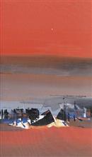 Colours of Life, Untitled,  painting by Shyam Sunder Landge, Acrylic on canvas, 18 x 30 inches