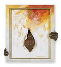 Colours of Life, Om,  painting by Subhamita Dinda, Acrylic and fibre, 20 x 23.5 inches