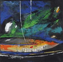 Colours of Life, Radiance,  painting by Sujata Bajaj, Acrylic on canvas, 20 x 20 inches