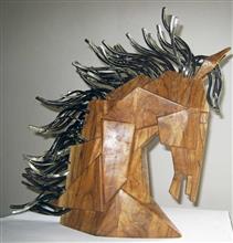 Colours of Life, Push the limits,  painting by Sukanraj Chouhan, Wood and metal, 17.75 x 17.5 x 6 inches