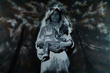 1947 - Freedom, painting by Raqesh Vashisth, Acrylic on Canvas, 48 x 72 inches