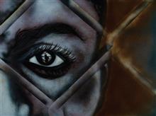 1947 - Hope, painting by Raqesh Vashisth, Acrylic on Canvas, 36 x 48inches