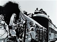 1947- III, painting by Raqesh Vashisth, Acrylic on Canvas, 36 x 48  inches