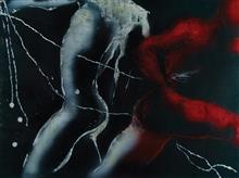 Conflict, painting by Raqesh Vashisth, Acrylic on Canvas, 36 x 48 inches