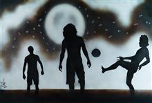 Constellation, painting by Raqesh Vashisth, Acrylic on Canvas, 48 x 72 inches