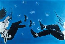 The August Dream, painting by Raqesh Vashisth, Acrylic on Canvas, 48 x 72 inches