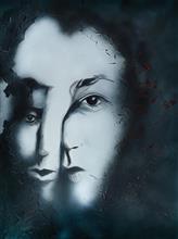 The Other Half, painting by Raqesh Vashisth, Acrylic on Canvas, 48 x 36 inches