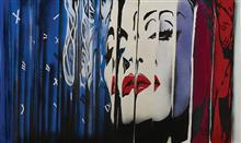 Who’s That Girl?, painting by Raqesh Vashisth, Acrylic on Canvas, 36 x 60  inches