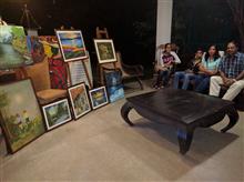 Sudha Srivastava with her family at the second edition of Emerging Artists Show at Indiaart Gallery, Pune - 1