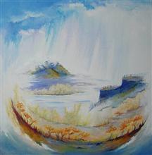 Beyond - II, Painting by Deepali Sagade, Acrylic on Canvas , 24 x 24 inches 