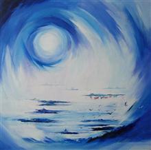 Life Cycle - V, Painting by Deepali Sagade, Acrylic on Canvas , 24 x 24 inches 