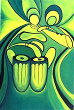 Rythym, Painting by Nupur Sinha, Oil on Canvas, 36 x 24 inches