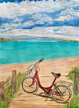 Summer Vacation, Painting by Vikram Jadhav, Watercolour on Paper, 16 x 12 inches