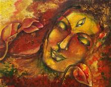 Third Eye, Painting by Rupal Buch, Oil & Acrylic on Canvas, 24 x 30 inches