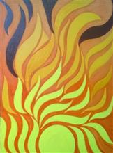 Aura, Painting by Nandita Sharma, Ink & acrylic on canvas board, 24 x 18 inches