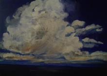 Clouds, Painting by Amrita Banerjee, Acrylic on Canvas, 18 x 24 inches