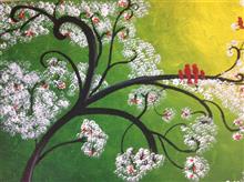 Family, Painting by Sohini Ghosh, Acrylic on canvas, 11.81 x 15.74 inches