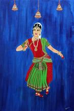 The Divine Ecstasy II, Painting by Madhavi Srivastava, Acrylic on canvas board, 20 x 16 inches