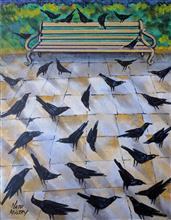 Untitled - 21, Painting by Natubhai Mistry, Acrylic on Canvas board, 18 x 14 inches