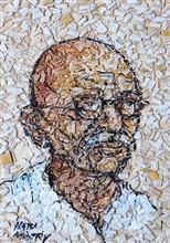 Untitled - 31, Painting by Natubhai Mistry, Acrylic on Pad Stick, 7 x 5 inches