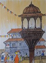 Untitled - 39, Painting by Natubhai Mistry, Acrylic on Canvas board, 17 x 12 inches