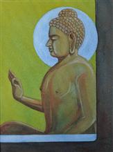 Untitled - 57, Painting by Natubhai Mistry, Watercolour on Paper, 14 x 10 inches