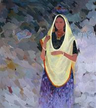 Untitled - 13, Painting by Shashikant Bane, Oil on Canvas, 35 x 30 inches