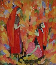 Untitled - 2, Painting by Shashikant Bane, Oil on Canvas, 35 x 30 inches