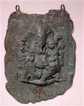 Ganesha with Laxmi, Sculpture by Tanmay Banerjee