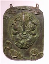 Ganesha with Lotus, Sculpture by Tanmay Banerjee