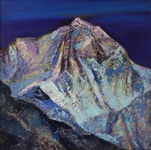 Untitled - 1, Paintings by Kishor Randiwe, Oil on Canvas, 24 x 24 inches