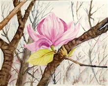 On my own, Painting by Manju Srivatsa, Watercolour on Paper, 14 x 19 inches