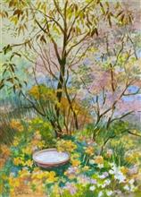 Kumaon Landscape - 3, Painting by Chitra Vaidya, Watercolour on Paper, 14 x 10 inches