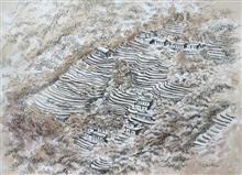 Kumaon Landscape - 27, painting by Chitra Vaidya,  Ink &  Watercolour on Paper, 8.5 x 11.5   inches