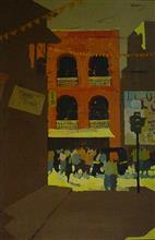 Painting 2, painting by Anwar Husain, Acrylic on Canvas, 36 x 24 inches