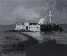 Mumbai Diary - 27, painting by Anwar Husain, Acrylic on Canvas, 8 x 10  inches