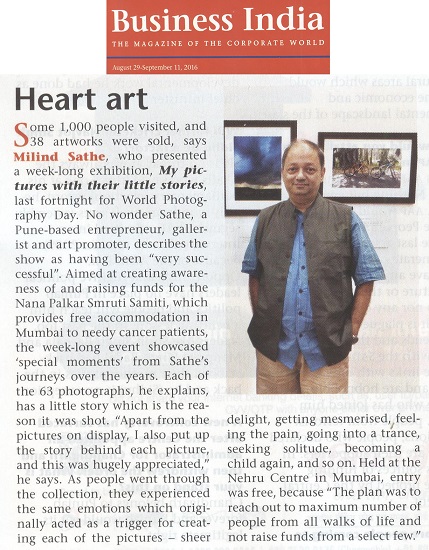 Artist Aku Jha talks about Milind Sathe's solo photography show