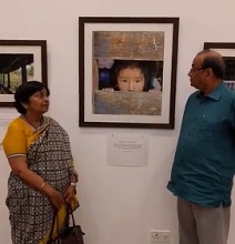 Ramakrishna and Dr. Shaila Telang on Milind Sathe's Photography show