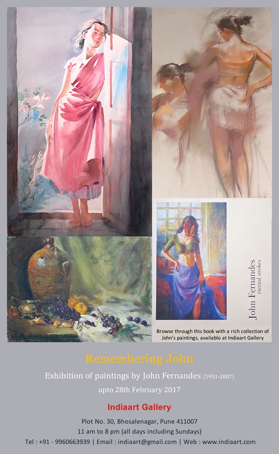 Exhibition of paintings by John Fernandes at Indiaart Gallery