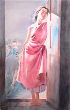 In my world, Painting by John Fernandes, Watercolour on Paper, 31 x 20 inches